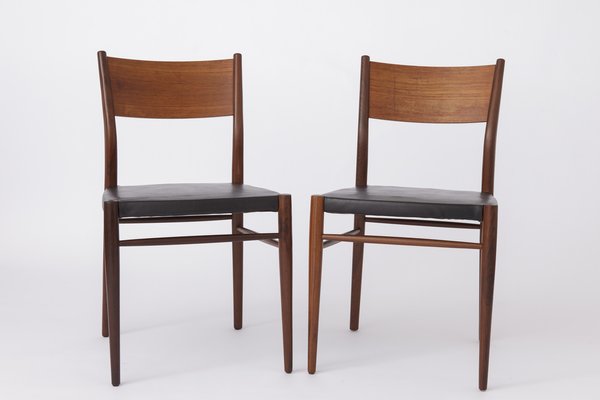 Vintage Leather Dining Chairs from Lübke, 1960s / 70s, Set of 2-DOM-1315528