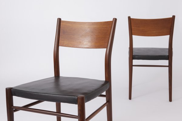 Vintage Leather Dining Chairs from Lübke, 1960s / 70s, Set of 2-DOM-1315528