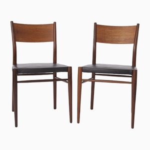 Vintage Leather Dining Chairs from Lübke, 1960s / 70s, Set of 2-DOM-1315528