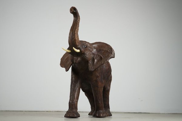 Vintage Leather Elephant, 1970s-IIE-728732