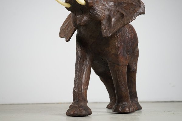 Vintage Leather Elephant, 1970s-IIE-728732