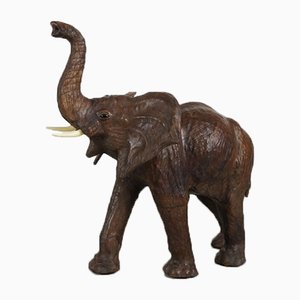 Vintage Leather Elephant, 1970s-IIE-728732