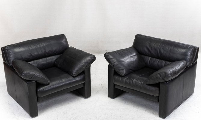 Vintage Leather Living Room Set from WOH, Set of 4-ZZH-666297