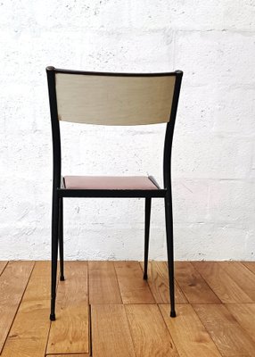 Vintage Leather Model 510 Chairs from Mullca, 1950s, Set of 3-NMC-1320559