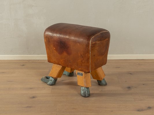 Vintage Leather Stool, 1960s-GPP-1822670