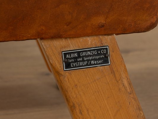 Vintage Leather Stool, 1960s-GPP-1822670