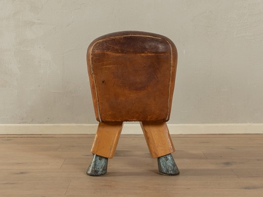 Vintage Leather Stool, 1960s-GPP-1822670