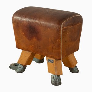 Vintage Leather Stool, 1960s-GPP-1822670