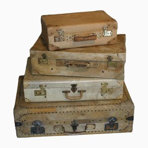 Vintage Leather Suitcase, 1930s-TEP-1234738