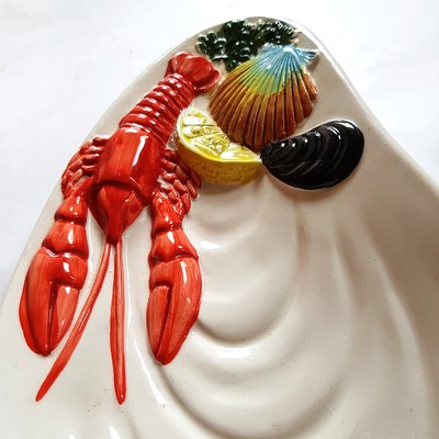 Vintage Lobster Serving Dishes, Set of 3-NUX-694763