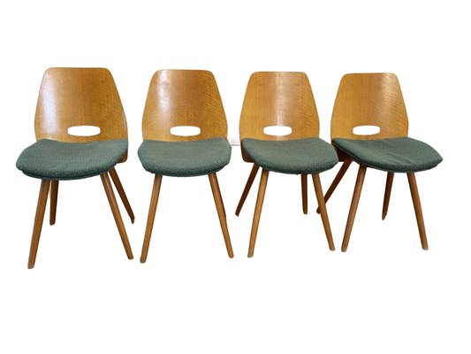 Vintage Lollipop Chairs by Novy Domov, Set of 4-HVX-1730623