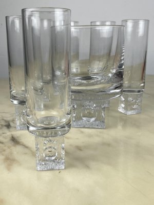 Vintage Long Drink Set in Crystal, 1970s, Set of 7-YST-1729015