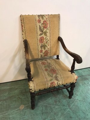 Vintage Louis XIII Armchair-HLV-1428806