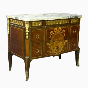 Vintage Louis XV Transition Style Rosewood Chest of Drawers-WSV-726158