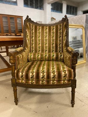 Vintage Louis XVI Shepherdess Armchair-HLV-1428821