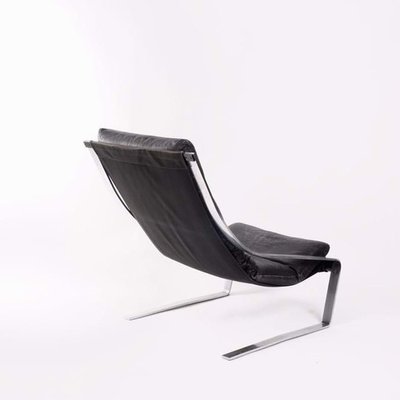 Vintage Lounge Chair in Leather, 1960s-JNW-1905106