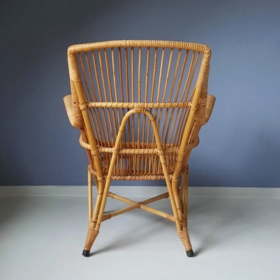 Vintage Lounge Chair in Rattan, 1960s-SJU-1391238