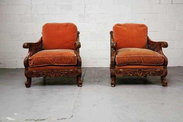 Vintage Lounge Chairs, 1930s, Set of 2-PMI-2021683