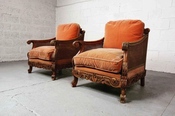 Vintage Lounge Chairs, 1930s, Set of 2-PMI-2021683