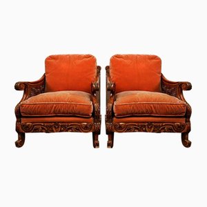 Vintage Lounge Chairs, 1930s, Set of 2-PMI-2021683