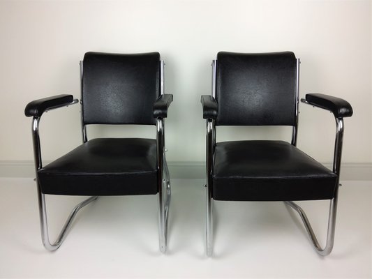 Vintage Lounge Chairs, 1950s, Set of 2-YBU-765497