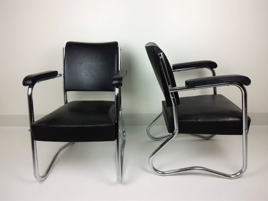 Vintage Lounge Chairs, 1950s, Set of 2-YBU-765497