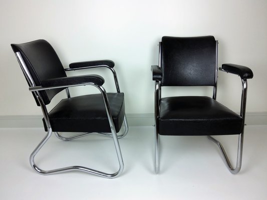 Vintage Lounge Chairs, 1950s, Set of 2-YBU-765497