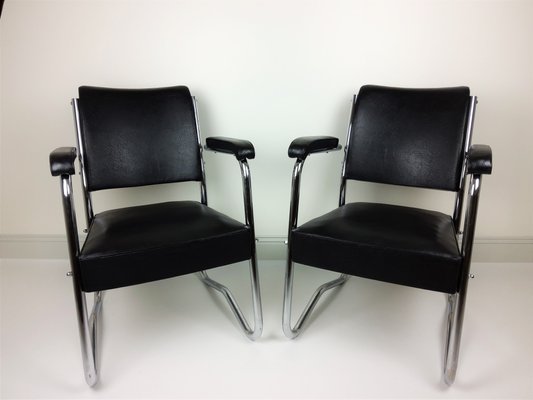 Vintage Lounge Chairs, 1950s, Set of 2-YBU-765497