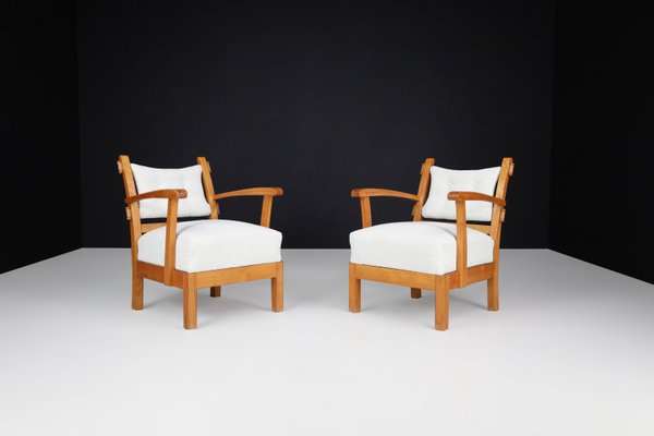 Vintage Lounge Chairs with Sculptural Elm, 1950s, Set of 2-TRW-1797091