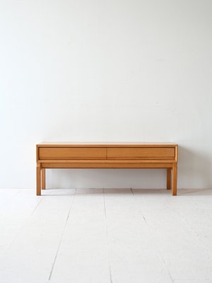 Vintage Low Sideboard in Oak, 1960s-QWP-2042001