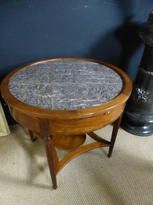 Vintage Mahogany Bouillotte Table-WSV-677393