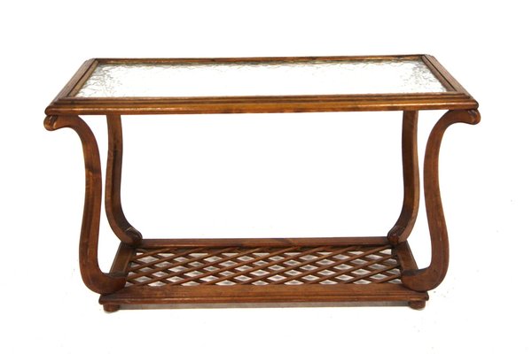 Vintage Mahogany Console Table, 1940-GEK-1769188