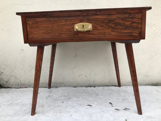 Vintage Mahogany & Oak Side Table-WQQ-1174620