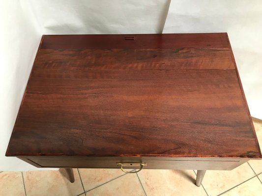 Vintage Mahogany & Oak Side Table-WQQ-1174620