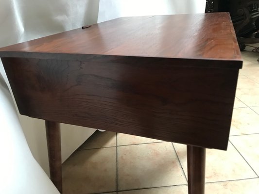 Vintage Mahogany & Oak Side Table-WQQ-1174620