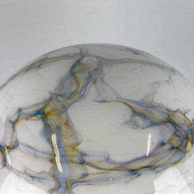 Vintage Marbled Glass Mushroom Table Lamp, 1930s-TZ-1310012