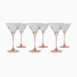 Vintage Martini Glasses, 1980s, Set of 6-HVJ-2041688