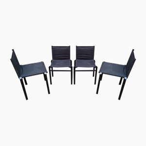 Vintage Mastro Chairs in Iron by Afra & Tobia Scarpa, 1970s, Set of 4-OHK-2020602