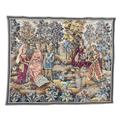 Vintage Medieval Design French Tapestry-YMM-1062226