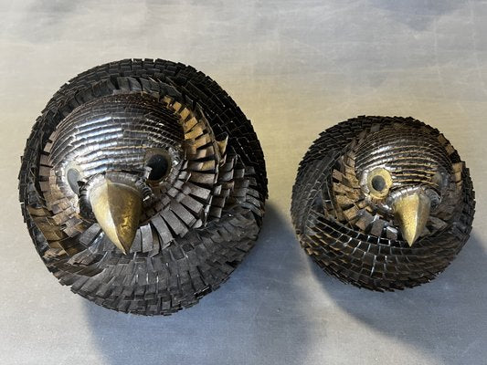 Vintage Metal Birds by Alexander Blazquez, Mexico, 1960s, Set of 2-OSP-2020595