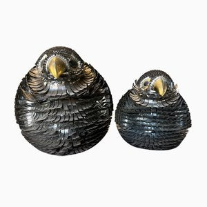 Vintage Metal Birds by Alexander Blazquez, Mexico, 1960s, Set of 2-OSP-2020595