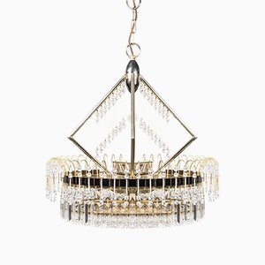 Vintage Metal & Brass Chandelier, 1970s-ZLY-1219687