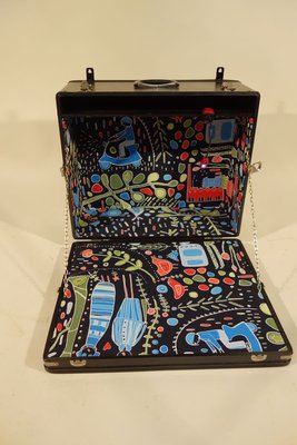 Vintage Metal Children's Trunk, 1950s-EMZ-821889