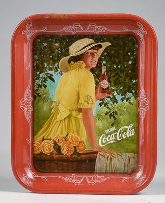 Vintage Metal Coca Cola Tray, 1980s-RAQ-1353459