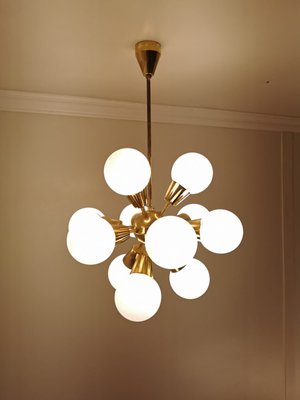 Vintage Metal Sputnik Chandelier, 1970s-QJA-1112060