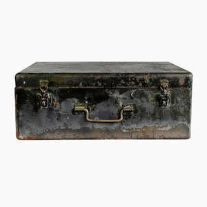 Vintage Metal Suitcase, 1940s-NQ-840305