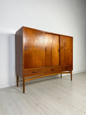 Vintage Mid-Century Danish Teak Highboard, 1960s-XCQ-2042903