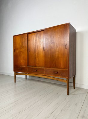 Vintage Mid-Century Danish Teak Highboard, 1960s-XCQ-2042903