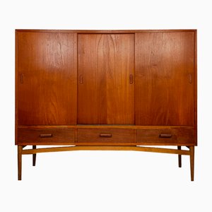 Vintage Mid-Century Danish Teak Highboard, 1960s-XCQ-2042903