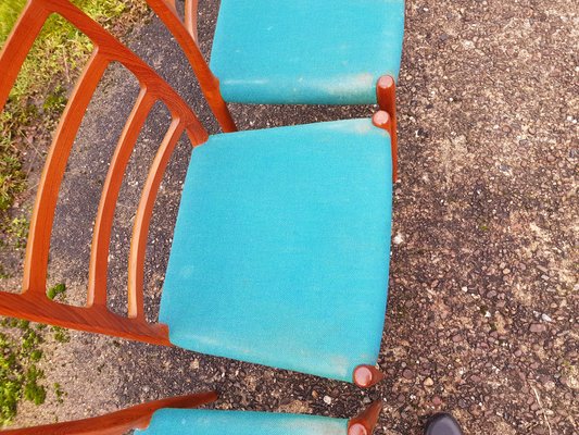 Vintage Mid-Century Mod. 82 Kitchen Chairs by Niels O Möller-YFS-1153957